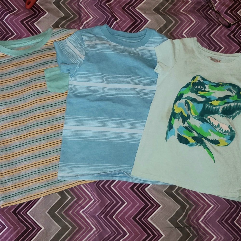 CAT & JACK LOT 6 Boys shirts size 4
